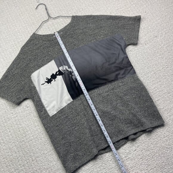 Zara Collection WB Women short sleeve Wool shirt Flower Floral AOP Women Sz S - Picture 12 of 16